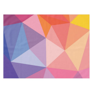 Colourful Abstract Triangle Pattern Tablecloth