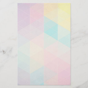 Colourful abstract triangles background stationery