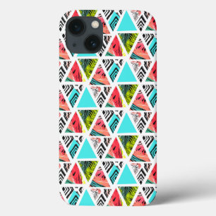 Colourful Abstract Tropical Pattern iPhone 13 Case