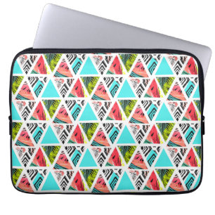 Colourful Abstract Tropical Pattern Laptop Sleeve
