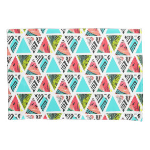 Colourful Abstract Tropical Pattern Pillowcase