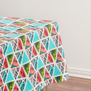Colourful Abstract Tropical Pattern Tablecloth