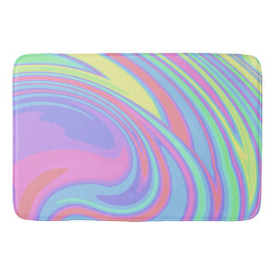 Colourful Abstract Unicorn Bath Mat
