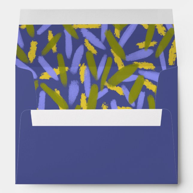 Colourful Abstract Unique Arch Wedding  Envelope (Back (Bottom))