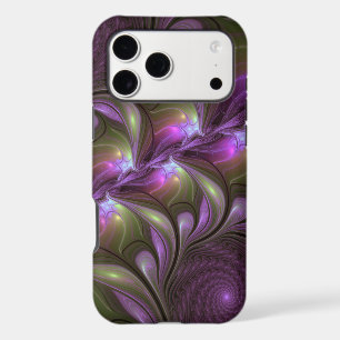 Colourful Abstract Violet Purple Khaki Fractal Art