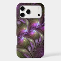 Colourful Abstract Violet Purple Khaki Fractal Art
