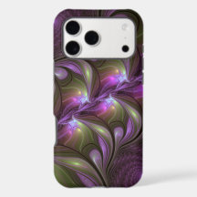 Colourful Abstract Violet Purple Khaki Fractal Art