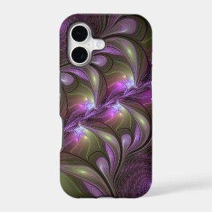 Colourful Abstract Violet Purple Khaki Fractal Art
