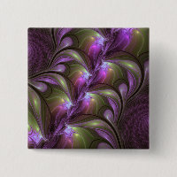 Colourful Abstract Violet Purple Khaki Fractal Art