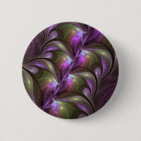 Colourful Abstract Violet Purple Khaki Fractal Art