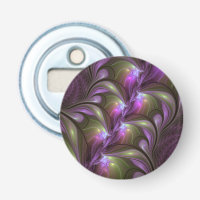 Colourful Abstract Violet Purple Khaki Fractal Art