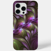Colourful Abstract Violet Purple Khaki Fractal Art