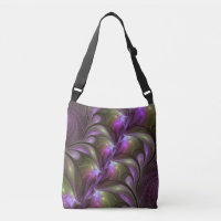Colourful Abstract Violet Purple Khaki Fractal Art