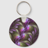 Colourful Abstract Violet Purple Khaki Fractal Art