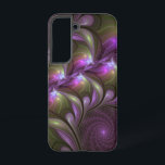 Colourful Abstract Violet Purple Khaki Fractal Art Samsung Galaxy Case<br><div class="desc">Striking Fractal Art,  abstract and luminous
with shades of purple,  violet and khaki.
Design for your Samsung Galaxy S22 case and more.</div>