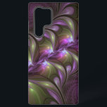 Colourful Abstract Violet Purple Khaki Fractal Art Samsung Galaxy Case<br><div class="desc">Unique striking fractal art,  abstract and luminous.
Design for your Samsung Galaxy S22 Ultra case and more.</div>