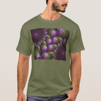 Colourful Abstract Violet Purple Khaki Fractal Art