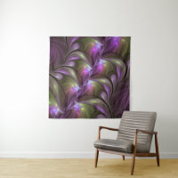 Colourful Abstract Violet Purple Khaki Fractal Art