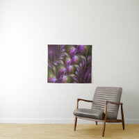 Colourful Abstract Violet Purple Khaki Fractal Art