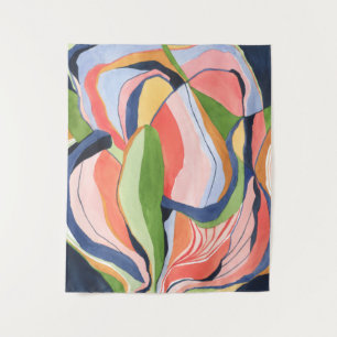 Colourful Abstract Watercolor Art Tapestry