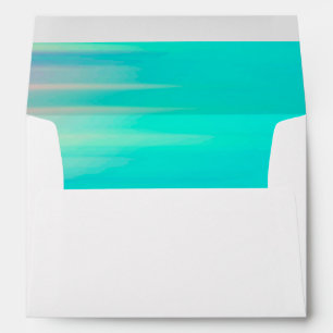 Colourful Abstract Watercolor Graduation Party Inv Envelope