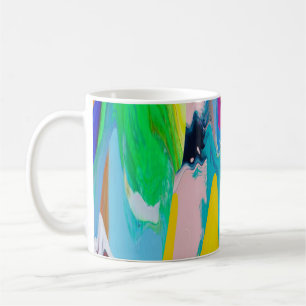 Colourful abstract, watercolor motion blur. coffee mug
