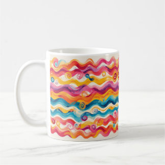 Colourful Abstract Wave Coffee Mug