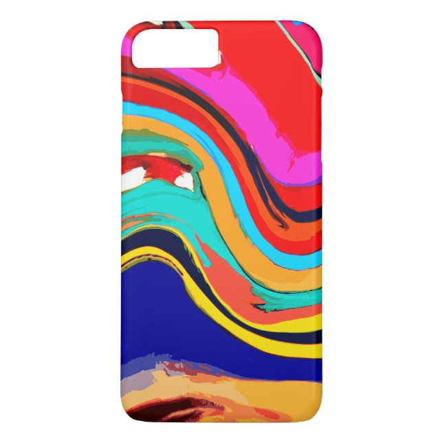 Colourful Abstract Wave of Colour iPhone 7 Plus Ca Case-Mate iPhone Case (Back)