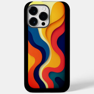 Colourful Abstract Waves Case-Mate iPhone 14 Pro Max Case