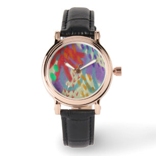 Colourful Abstract Wearable Art Watch