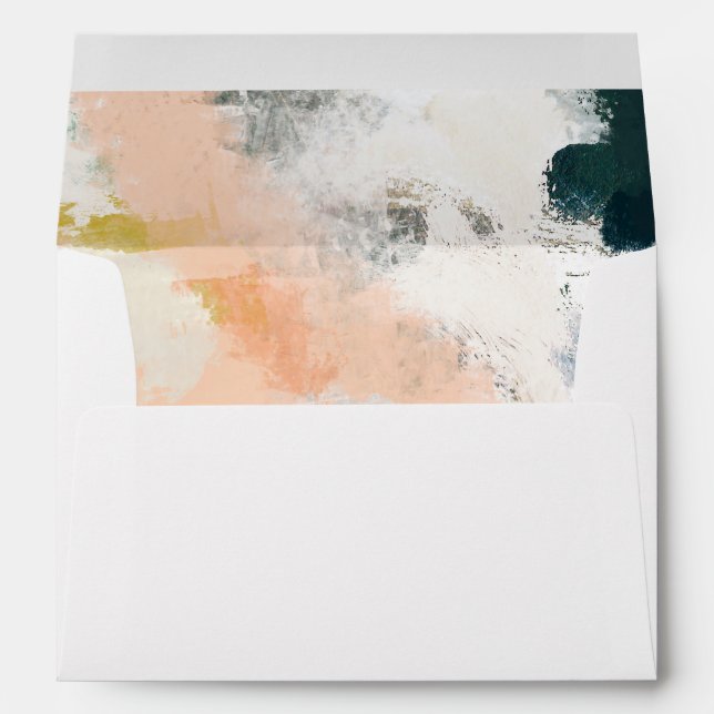 Colourful Abstract Wedding Invitation Envelope (Back (Bottom))