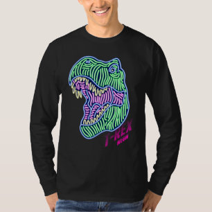 Colourful Abstract Wild Cool Dinosaur T Rex Graphi T-Shirt