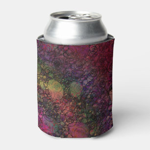 Colourful abstract with grungy circles can cooler