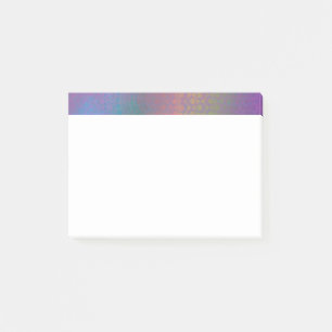 Colourful Abstract with Patterns & Grungy Texture Post-it Notes