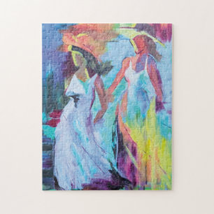 Colourful Abstract Women  Jigsaw Puzzle