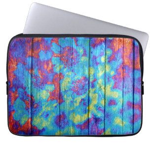 Colourful Abstract Wood #6 Laptop Sleeve