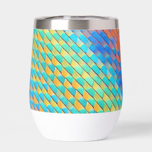 Colourful Abstract Woven Digital Pattern