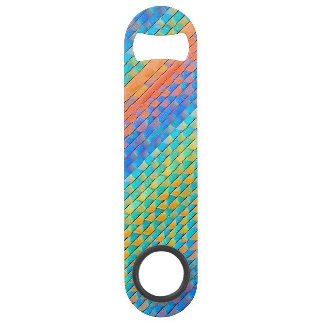 Colourful Abstract Woven Digital Pattern (Front)