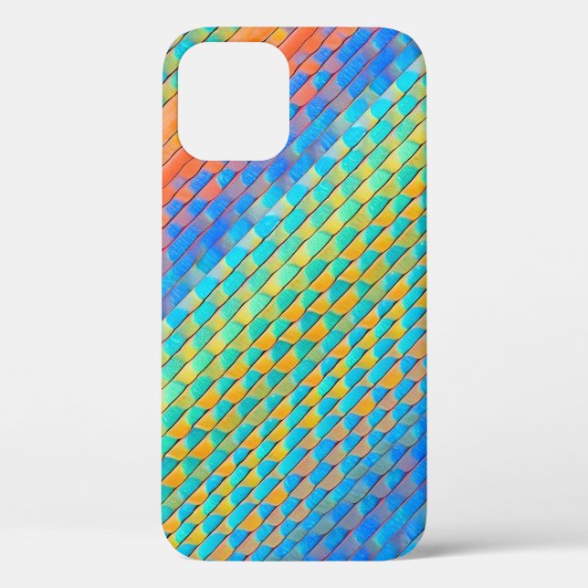 Colourful Abstract Woven Digital Pattern Case-Mate iPhone Case (Back)