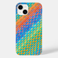 Colourful Abstract Woven Digital Pattern