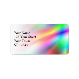 Colourful Abstraction Address Label