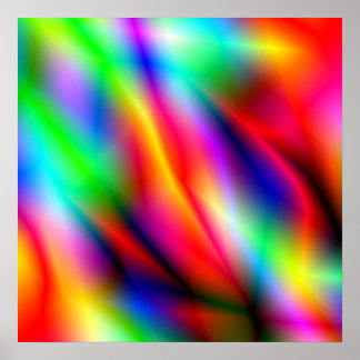 Colourful Abstraction square Poster