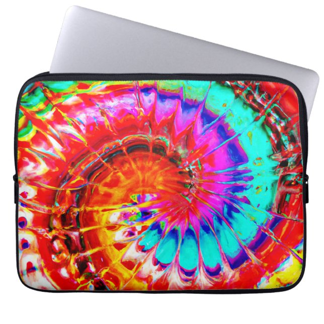 Colourful Abstractions Pattern Art Laptop Sleeve (Front)