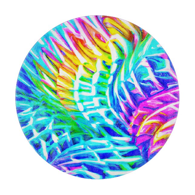 Colourful Abstractions Pattern Cutting Board (Front)