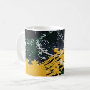 Colourful Abstractions: Splashes and Lines Coffee Mug