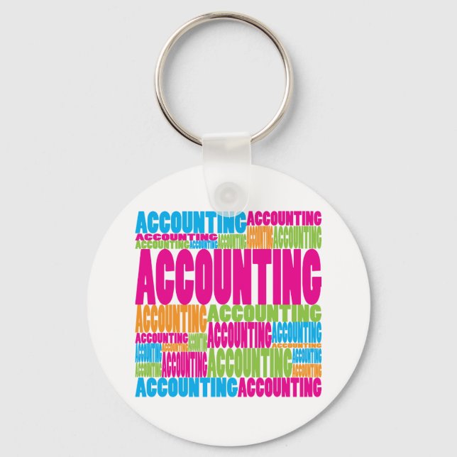 Colourful Accounting Key Ring (Front)