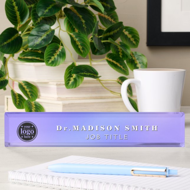 Colourful Acrylic Desk Name Plate