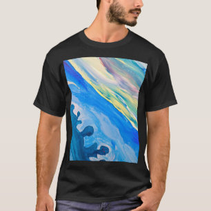 Colourful acrylic painting, textured background. T-Shirt