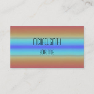 Colourful Acrylic Rainbow Abstract #3 Business Card