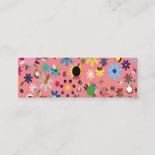 Colourful Adorable Floral Leave Calling Card